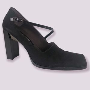 🔥 Square Toe Pump w/Strap